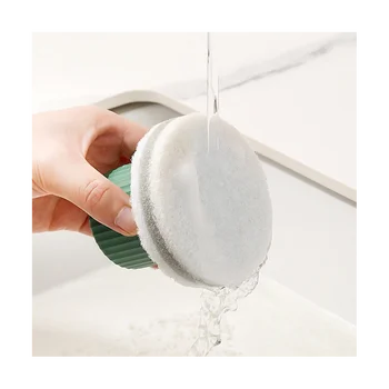 1 набор креативной губки для мытья посуды, кухонной щетки для чистки, бытовой салфетки для чистки ванной комнаты Strong White