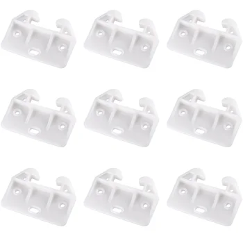 10 шт. пластиковых крючков для подвесных направляющих выдвижных ящиков Мебель шкаф стол белый замена