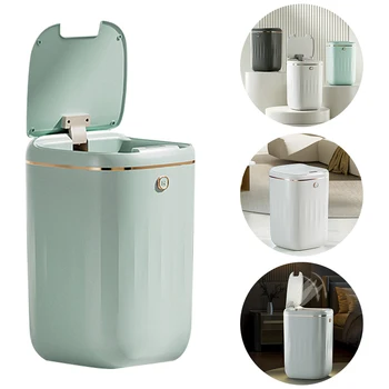 20-литровое Умное мусорное ведро Автоматическое Водонепроницаемое Электрическое для мусора большой емкости Кухня Ванная Комната Спальня Туалет Автоматический датчик мусора