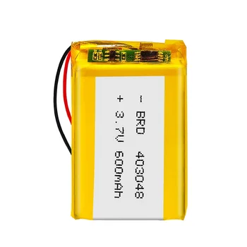 403048 Литий-полимерный аккумулятор емкостью 600 мАч 3,7 В для игрушек GPS MP3 MP4, Bluetooth-динамика, гарнитуры, камеры, смарт-часов