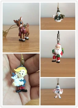 5 см мультяшные фигурки Херми Юкона, Сэма, снеговика, детская коллекция игрушек, Санта Рудольф, кукла с красным носом