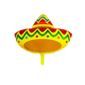 50шт Шляпа Fiesta Фольгированные гелиевые шары Мексика Авокадо для украшения вечеринки Happy Birthday Baby Shower Fiesta Воздушные шары