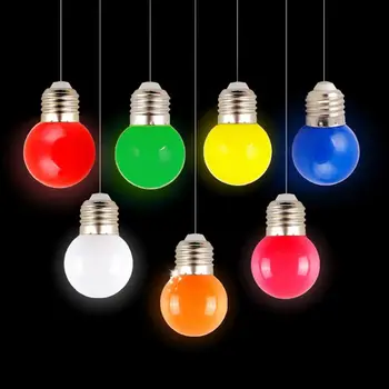 67JE 1W E27 мини-светодиодная лампа для мяча для гольфа синего, красного, зеленого, желтого, белого цветов
