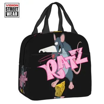 Ratz Funny Ratt Розовая изолированная сумка для ланча для женщин Портативный термоохладитель Сумка для ланча Офисная Сумка для пикника Дорожная сумка для ланча