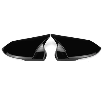Автомобиль M Style Глянцевая Черная накладка зеркала заднего вида, накладка рамы, крышки боковых зеркал заднего вида для Hyundai Elantra 2021 2022