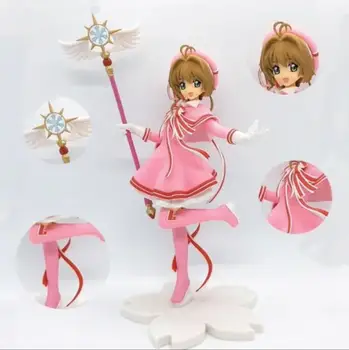Акционная цена 22 см 2023 года В наличии!100% Оригинальная фигурка Cardcaptor Sakura KINOMOTO SAKURA, аниме-модель игрушек