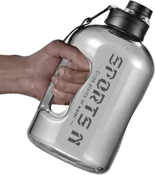 Бутылка для воды с весами для фитнеса | 1700 мл Герметичная бутылка для питьевой воды для фитнеса со шкалой, портативный Водный бот большой емкости