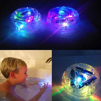 Детский шарик для ванны, лампа для ванны, плавающая ванна, Водонепроницаемая Красочная Мигающая светодиодная лампа, Забавные игрушки для ванны с электрическим освещением