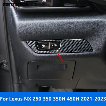 Для Lexus NX 250 350 350 H 450 H 2021 2022 2023 Углепластиковый Головной Свет Кнопка Включения Лампы Крышка Отделка Аксессуары Для Укладки автомобилей