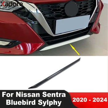 Для Nissan Sentra Bluebird Sylphy 2020 2021 2022 2023 2024 Карбоновая Накладка Переднего Нижнего Бампера Автомобиля, Накладка Молдинга, Аксессуары