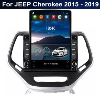Для Tesla Style 2Din Android 12 автомагнитола для JEEP Cherokee 2015-2035 Мультимедийный видеоплеер GPS Стерео Carplay DSP RDS камера