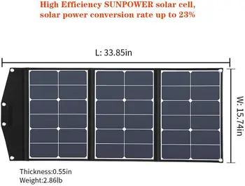 Заряжайте солнечную панель 12 В фотоэлектрическую пластинчатую батарею Кемпинг Складной Портативный блок питания Камера Usb RV Складные электроприборы