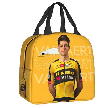 Изолированная сумка для ланча Wout Van Aert для кемпинга, путешествий, портативный кулер, термобокс для Бенто, женская детская сумка для ланча