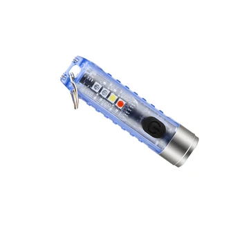 Карманный фонарик-брелок USB-C, водонепроницаемые предупреждающие о быстрой зарядке фонарики для кемпинга на открытом воздухе, необходимые для кемпинга