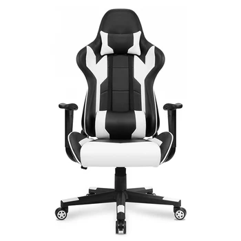 Компьютерное кресло из искусственной кожи на заказ, Эргономичный массаж с откидыванием, Поясничная поддержка, Поворотное игровое кресло для геймеров
