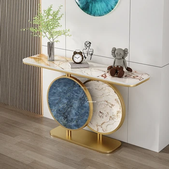 Консольные столы из скандинавской каменной плиты, бытовая входная консоль, креативное украшение дома, художественные шкафы для крыльца для мебели для гостиной