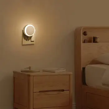 Мини-светодиодная лампа с практичным низким энергопотреблением, автоматическое включение/выключение, товары для дома, лампа с датчиком освещенности, светодиодный настенный светильник