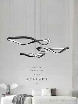 Минималистичная светодиодная люстра для гостиной простой современный дизайнерский основной свет для гостиной креативные лампы в скандинавском стиле для зала