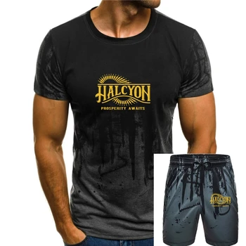 Мужская футболка С логотипом Halycon, футболка The Outer Worlds, Женская футболка