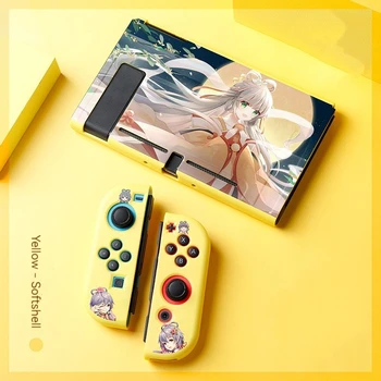 Мягкий чехол для аксессуаров Nintendo Switch из аниме-ТПУ Joycon Protect Case для консольных игр Switch NS/OLED-аксессуары