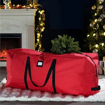 Новая сумка для хранения рождественской елки из ткани Оксфорд, держатель для подушек для уличной мебели, компактная водонепроницаемая сумка для хранения