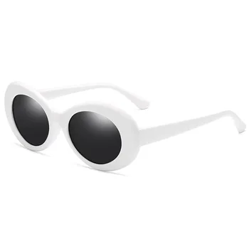 Овальные Винтажные Двусторонние Солнцезащитные очки для Мужчин и Женщин Eyewear Розовые Мужские Очки Формы Woman Trend 2023 Man