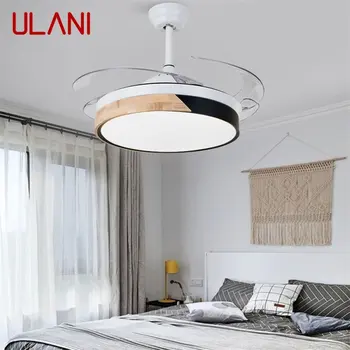 Потолочный вентилятор ULANI Light Невидимая лампа с дистанционным управлением Современный простой мультяшный светодиодный светильник для дома, детской спальни
