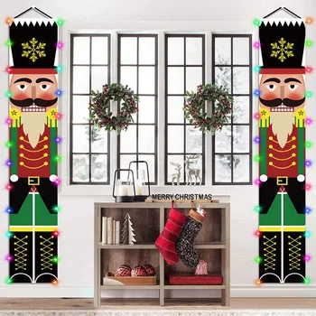 Рождественский куплет, зажим из орехового дерева, солдатский куплет, украшение, дверная занавеска, вывешивание флага, рождественский куплет