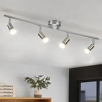 Светодиодные потолочные светильники GU10 Светодиодная лампа с регулируемым углом наклона Потолочного светильника для спальни, гостиной, бара и магазина