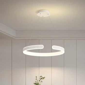 Современный светодиодный подвесной светильник NEO Gleam lampara colgante, спальня, обеденный стол, кухня, современные светодиодные подвесные светильники, Черно-белый светильник