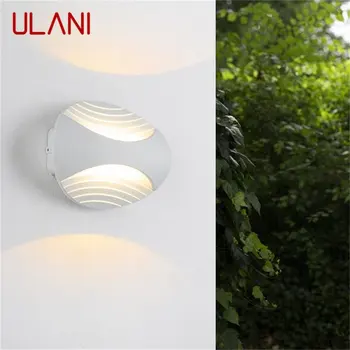 Уличные настенные светильники ULANI, современная белая водонепроницаемая светодиодная лампа для дома, крыльца, балкона, двора виллы