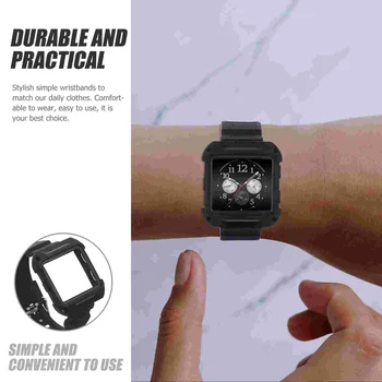 Шикарный ремешок для часов, уникальный сменный ремешок для часов, аксессуары для часов, совместимые для Fitbit Blaze с рамкой для часов (черный)