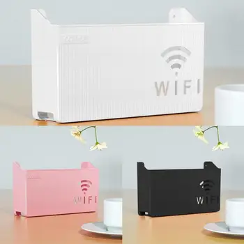 Ящик для хранения Wi-Fi-роутера, подвесной органайзер из АБС-пластика, Кабельный кронштейн для питания, Настенный набор для домашнего декора